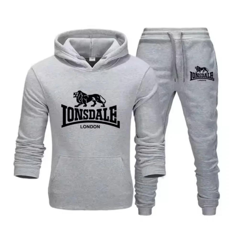 Animal léopard 2025 printemps automne haute qualité décontracté hommes ensemble de vêtements de spor