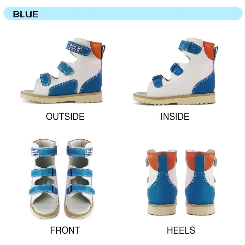 Sandales d'été Orth4WD pour enfants, chaussures médicales pour bébés garçons, pieds plats avec semel