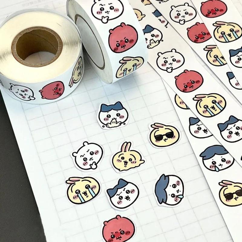 Chiikawa dessin animé rouleau autocollants Hachiware Usagi autocollants haute apparence décoration m