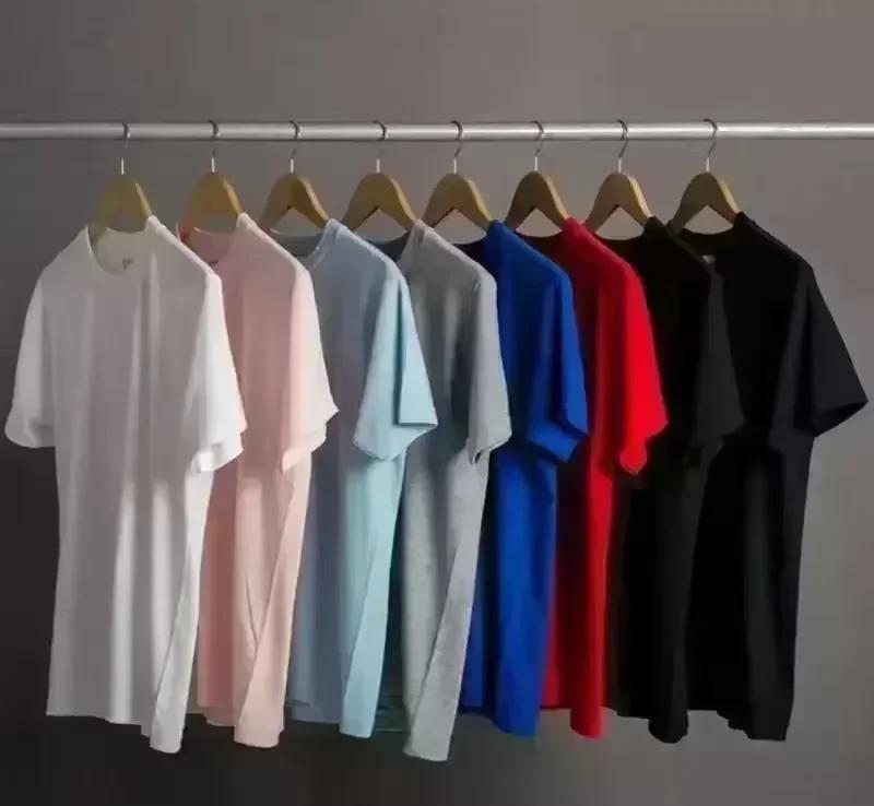 T-shirt Homme en Coton Pur S-5XL2026, Vente Chaude, Coupe Ample, Confortable, Tendance, Sportif, Hau