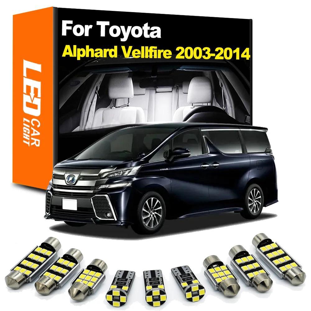 Zoomsee – Kit d'éclairage intérieur LED, pour Toyota Alphard Vellfire 10 20 Series 2003-2012 2013 20
