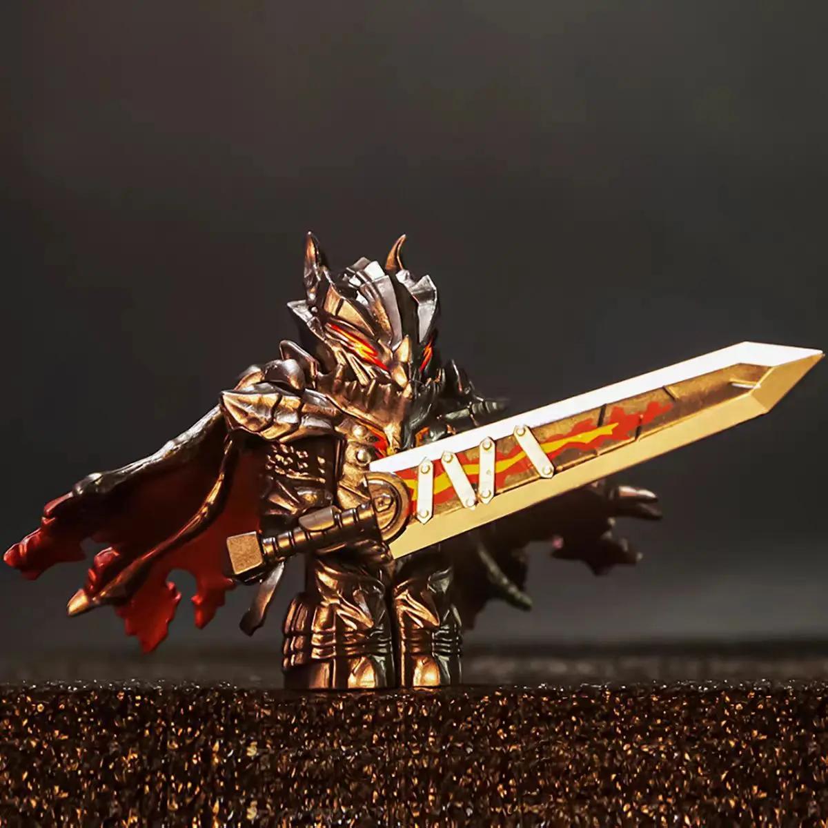 Chevaliers de Table ronde médiévale à assembler des briques compatibles Berserk Guts Puzzle figurine