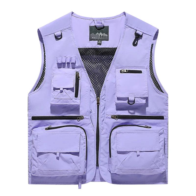 Nouvelle mode – Gilet respirant en maille pour homme, idéal pour la pêche, la photographie et les ac