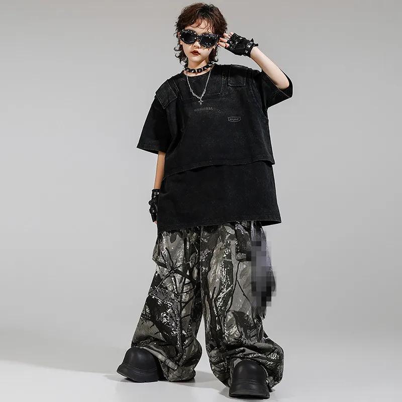 Costume de sport pour enfants, pantalon de danse de rue, Costume pour filles et garçons, tenue d'act
