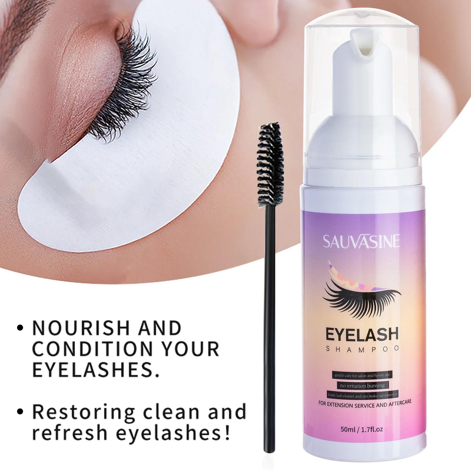 Kit de Mousse en mousse pour extensions de cils, 50ML, pour maquillage rapide, élimination de la col