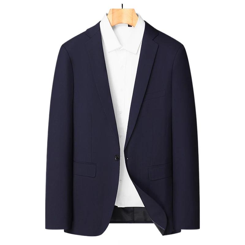Blazer de style britannique mince pour hommes, robe formelle professionnelle, mode masculine, tendan