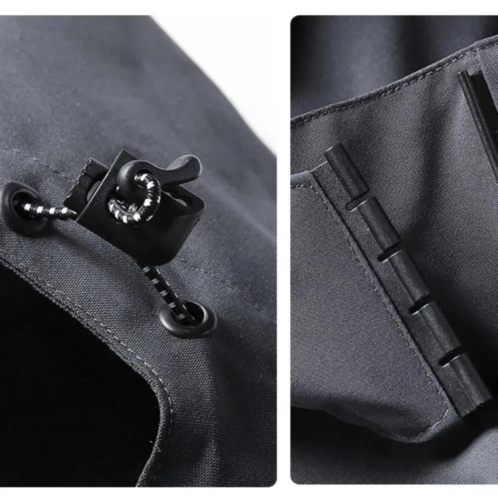Veste de pluie imperméable légère pour hommes, imperméable d'extérieur à capuche, veste coupe-vent d