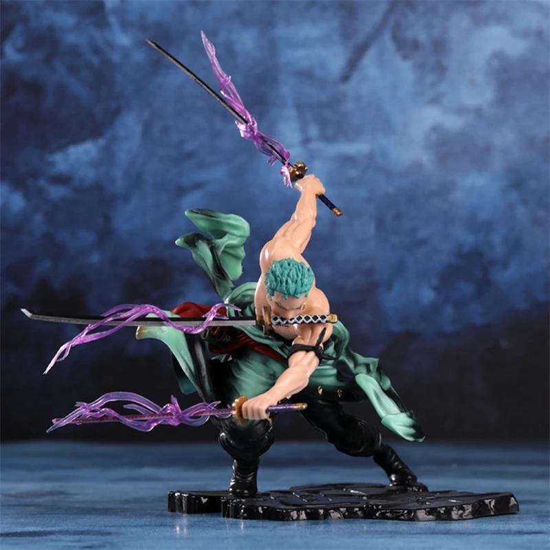 Une pièce 10CM Figure jouets Anime GK Roronoa Zoro trois lames sa-maximum PVC Action Collection Figu