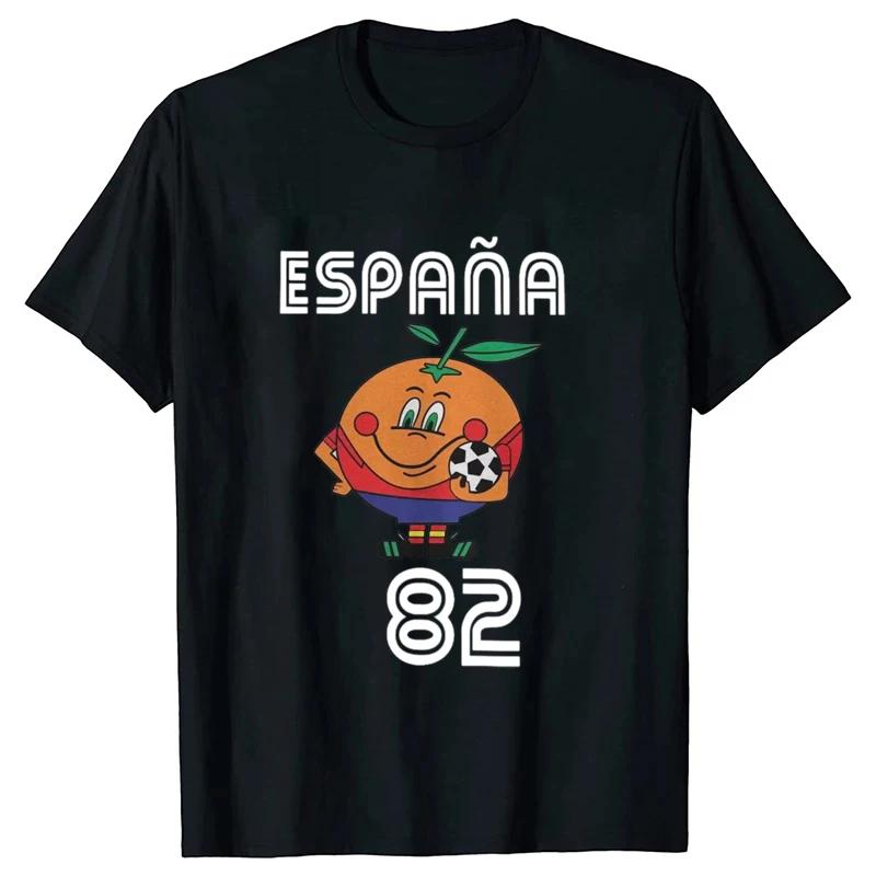 Naranjito T-Shirt hommes femmes T-Shirt col rond Espana 82 espagne mascotte 1982 Football Football T