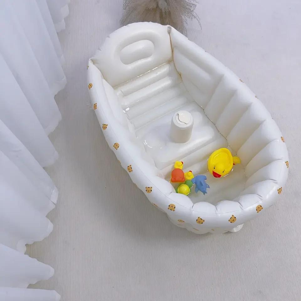 Baignoire gonflable extérieure portable animaux - Piscine bébé nouveau-né pour jeux d'eau sécurisés