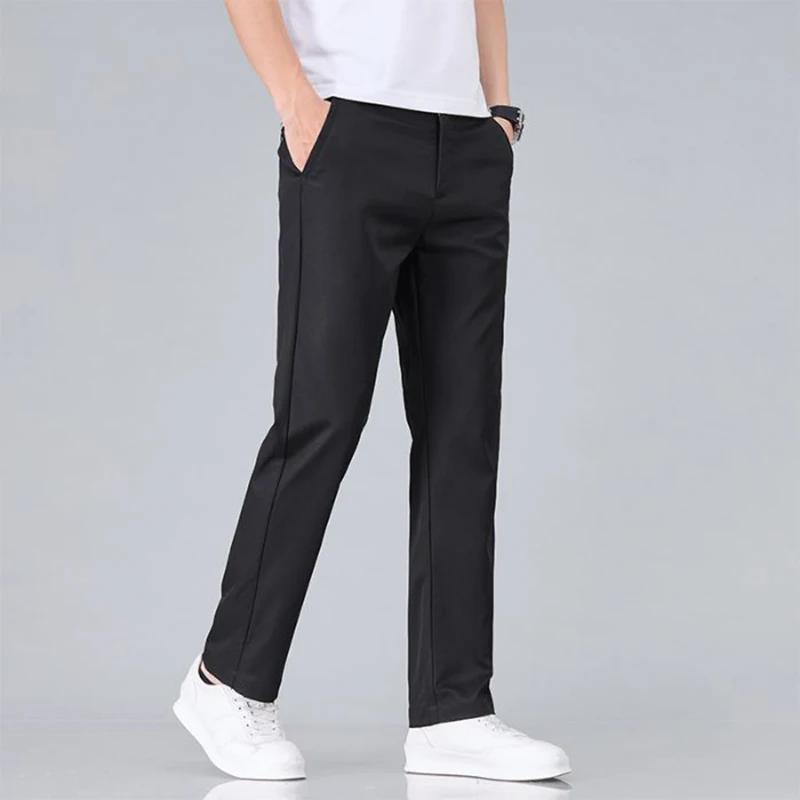 2025 nouveaux hommes classique couleur unie été 3 couleurs pantalons décontractés affaires mode Stre
