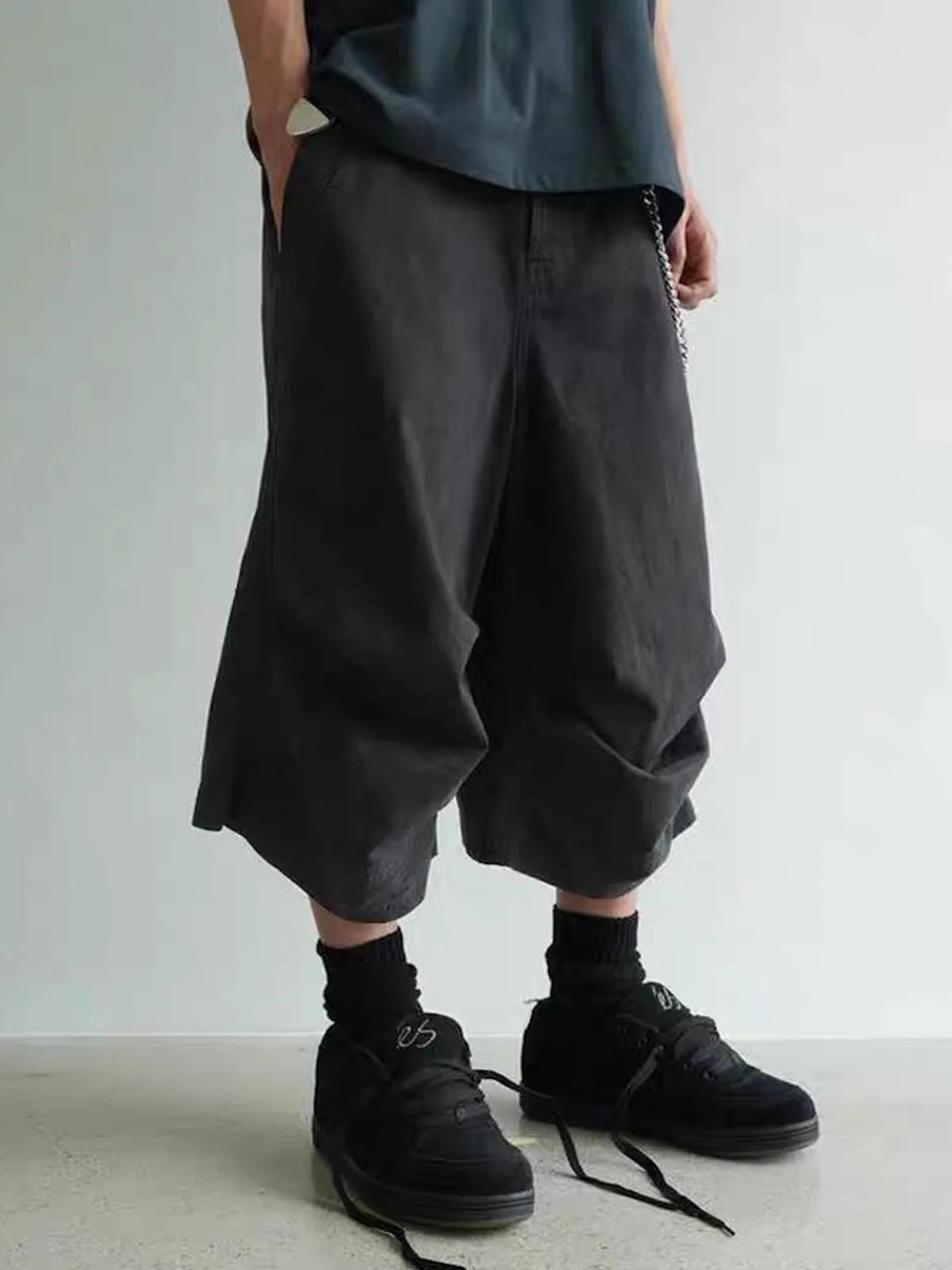 MIJKO Shorts plissés Scimitar Seven-Eighths pour hommes et femmes 8534 #