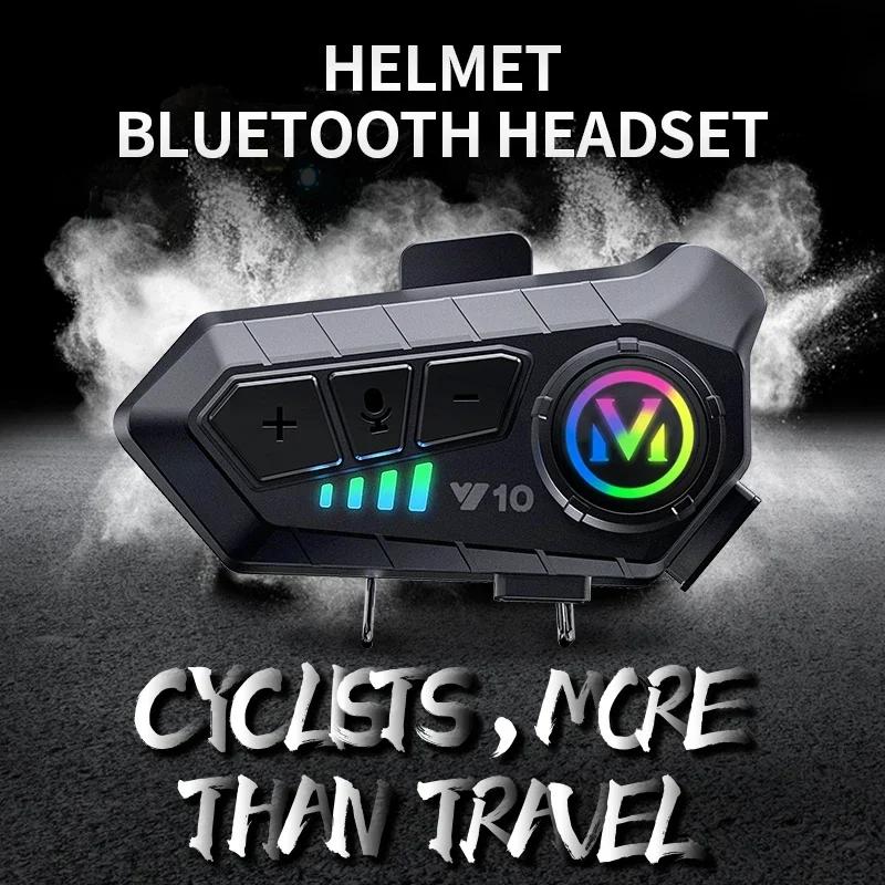 Y10 Bluetooth 5.3 casque casque sans fil mains libres appel téléphone Kit Moto étanche écouteur lect