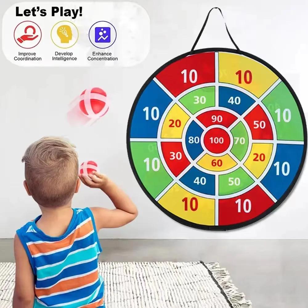Grand jeu de fléchettes pour enfants avec balle collante de 74CM, jeu interactif familial, arithméti
