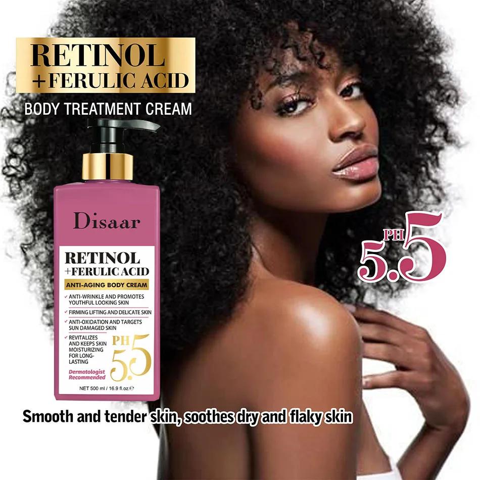 La crème hydratante raffermissante pour le corps au rétinol PH 5.5 améliore la fermeté de la peau po