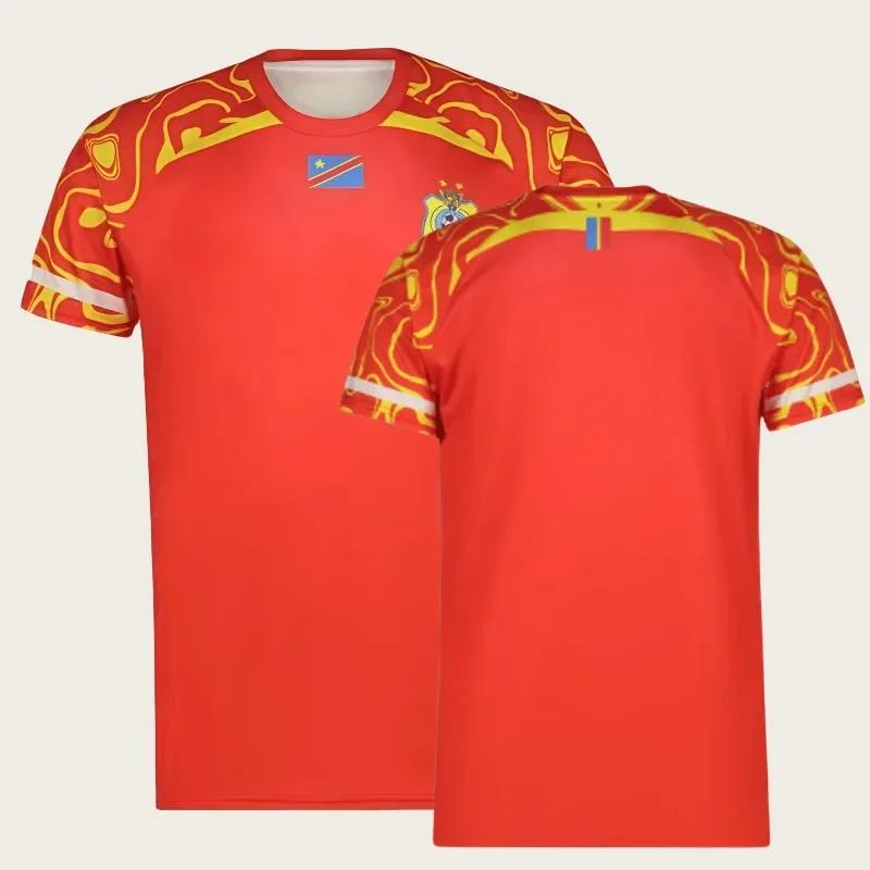 Nouveau Maillot de Football DR Congo 2026 Unisexe Été Respirant Séchage Rapide Léger T-shirt Sportif