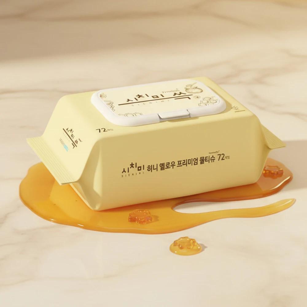 Lingettes bébé Shicimi Honey Wet Premium 72 paquets - Gouture EWG qualité tout vert pour peau sensible