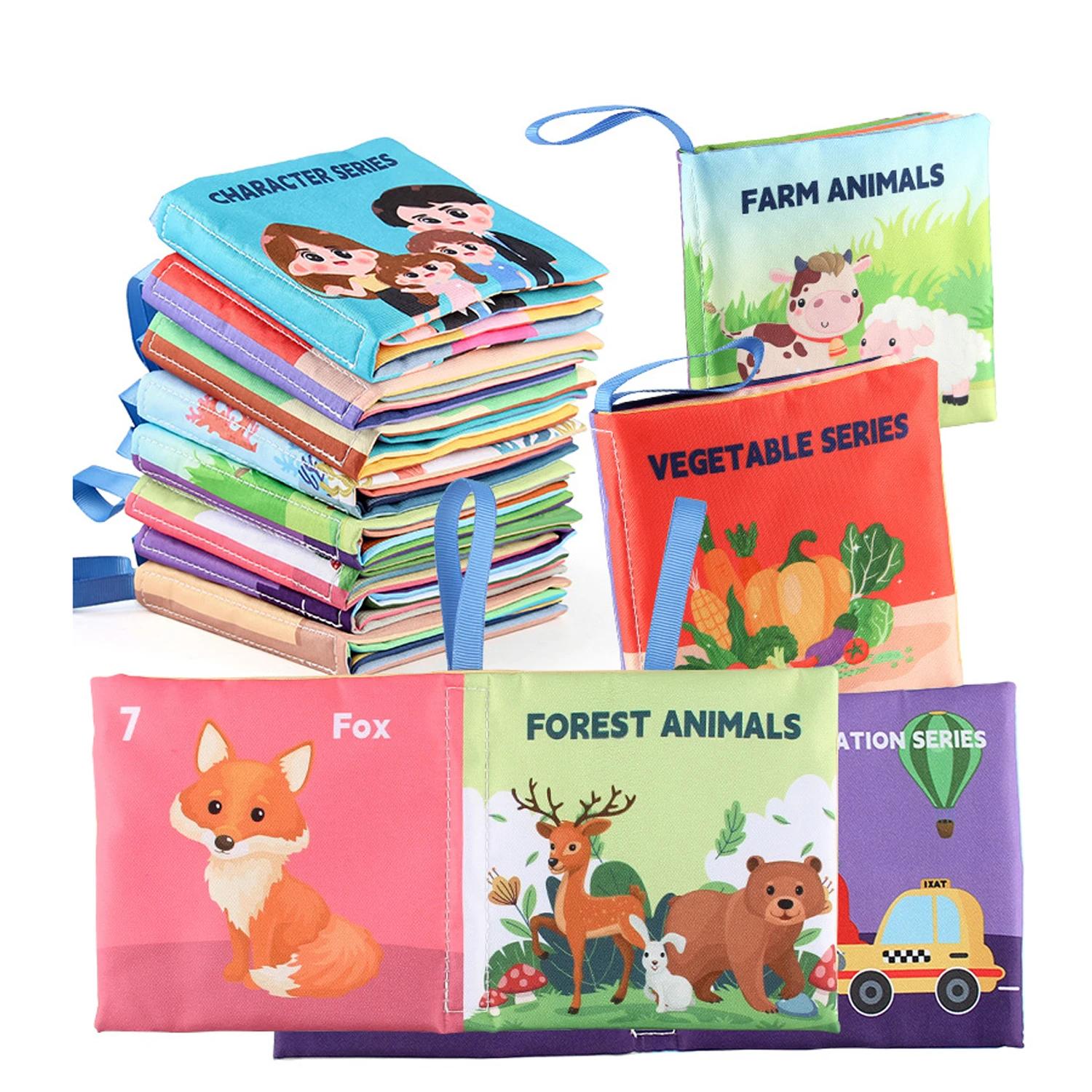 Jouets de Nettoyage Montessori pour Bébé, Drapeau Tactile 3D, Grands Abonnés, Livre Sensoriel, Appre
