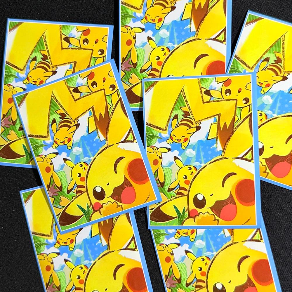 60 pièces 66x91mm Pikacu couverture pour TCG/PKM cartes à collectionner jeux de société mignon Anime