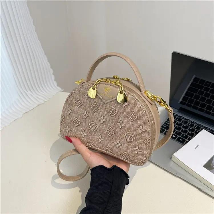 Sac à bandoulière rétro imprimé pour femme – Sac à main de haute qualité, décontracté, polyvalent, a