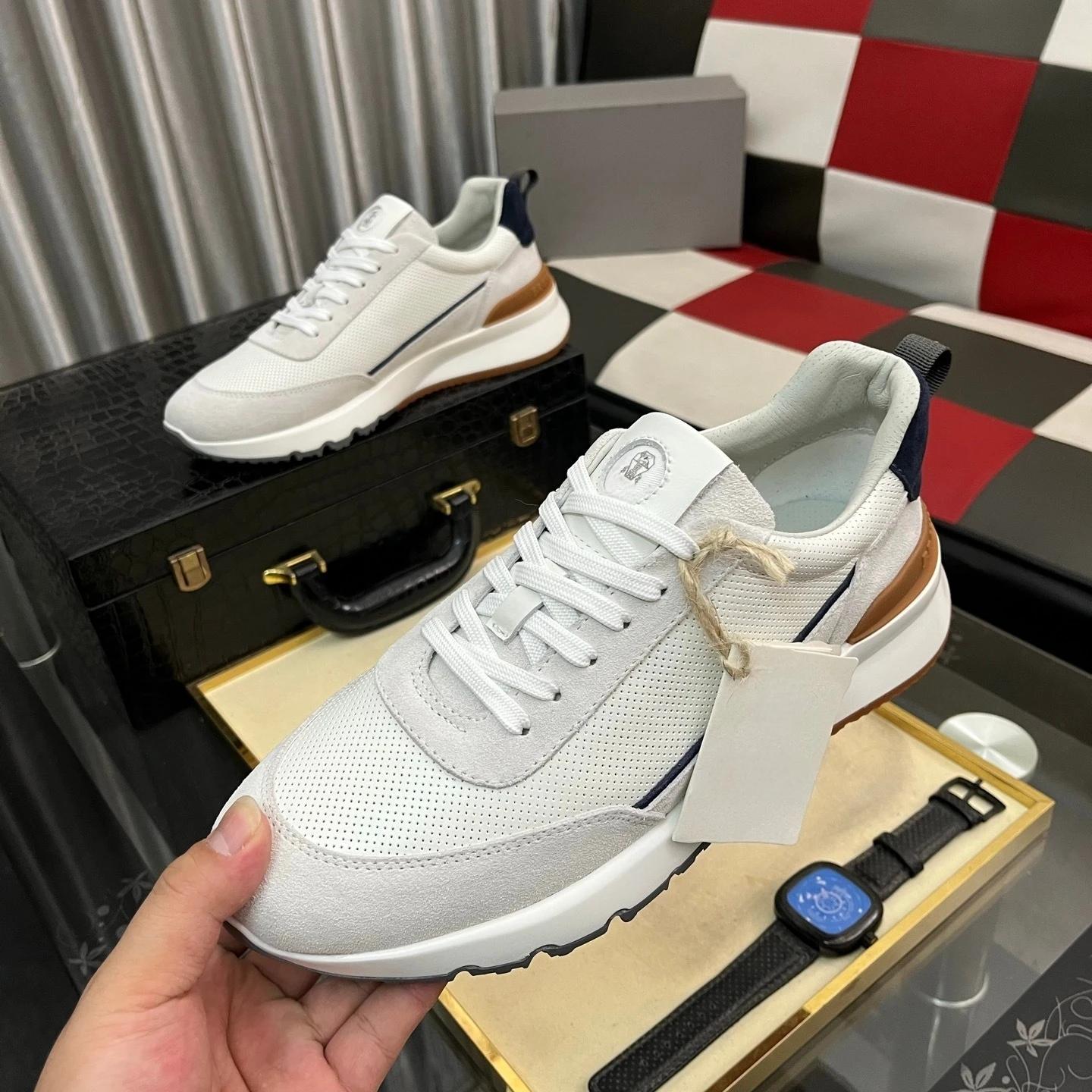 Chaussures pour hommes de marque de luxe, baskets décontractées faites à la main, tissu en nylon jac