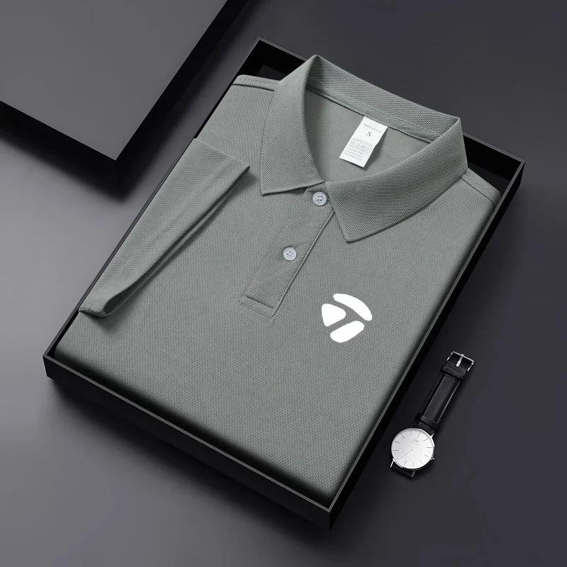 T-shirt décontracté à manches courtes et col revers pour homme, idéal printemps-été, style sport gol