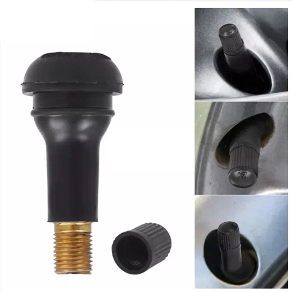 Tige de Valve en caoutchouc, tube de Valve en caoutchouc universel, buse Tubeless avec noyau de Valv
