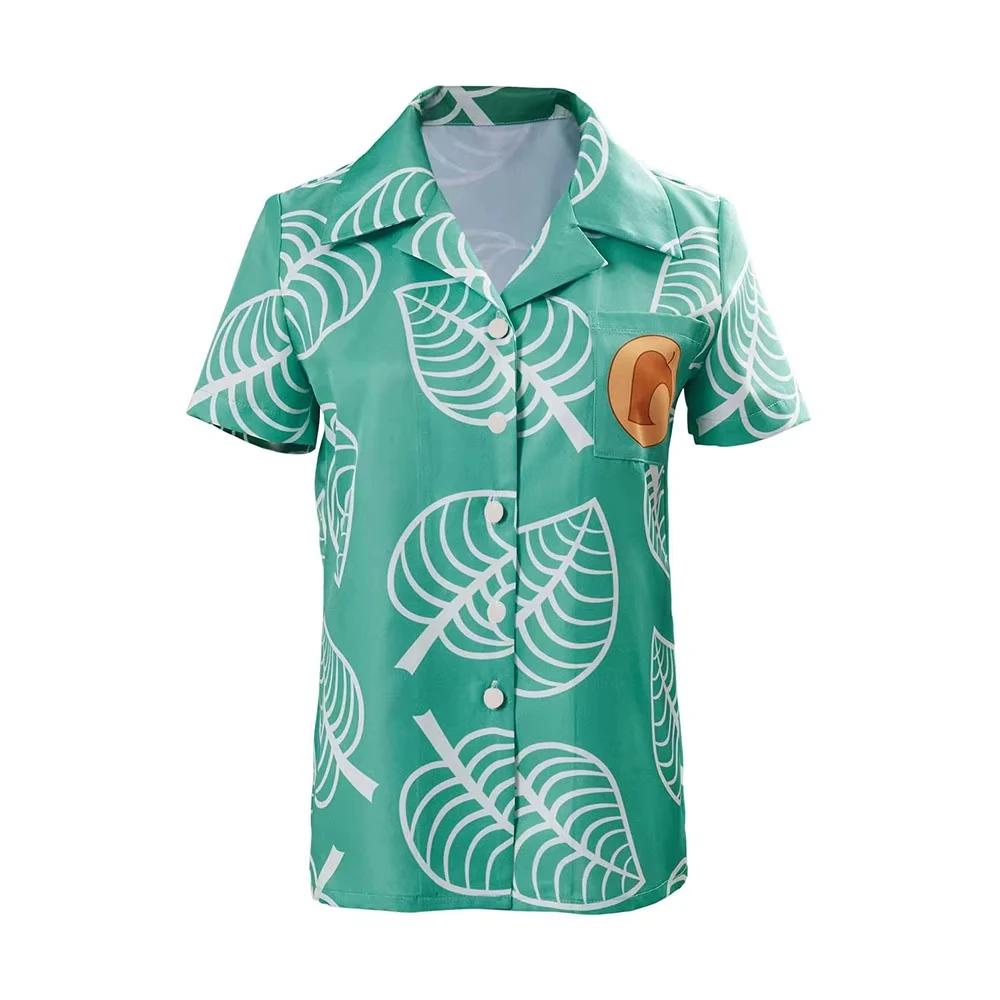 Chemise boutonnée Timmy & Tommy Isabelle Cosplay Animal Game Crossing, chemise à manches courtes amp
