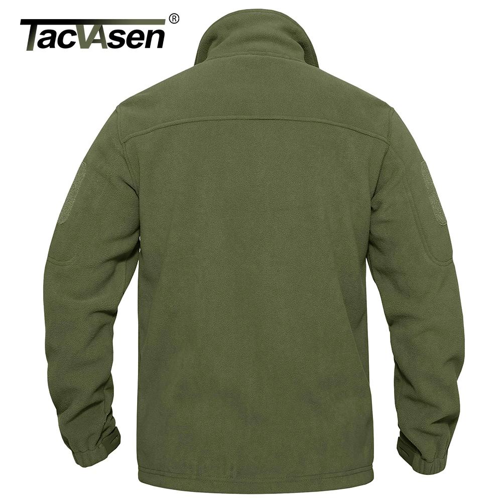 TACVASEN Veste polaire pour homme douce et chaude coupe-vent manteau zippé complet poches zippées mu