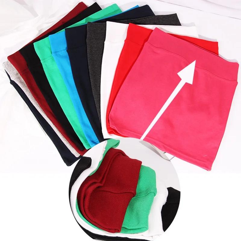 Femmes jupes taille haute polyvalent élastique taille élastique coréenne couleur unie hanche envelop