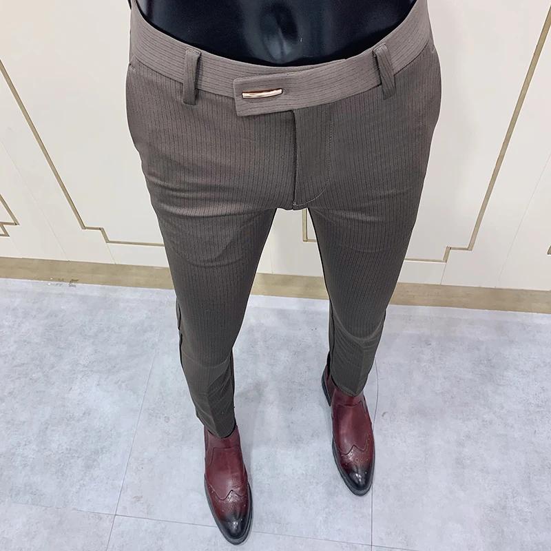 2025 printemps et été nouveaux hommes décontracté affaires robe pantalon mode sociale solide fête de