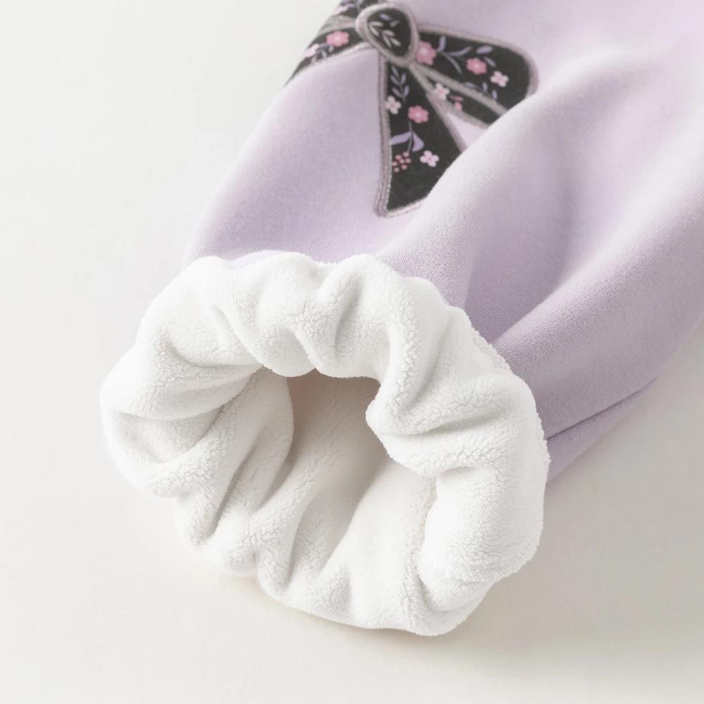 Dave Bella filles hiver automne tricoté velours épaissir veste manteau pour enfants décontracté vête