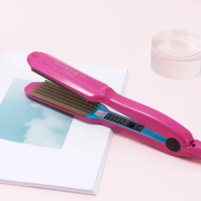 Fer ondulé pour cheveux, fer plat et pelucheux, fer à lisser, fer à onduler, pince à cheveux électri