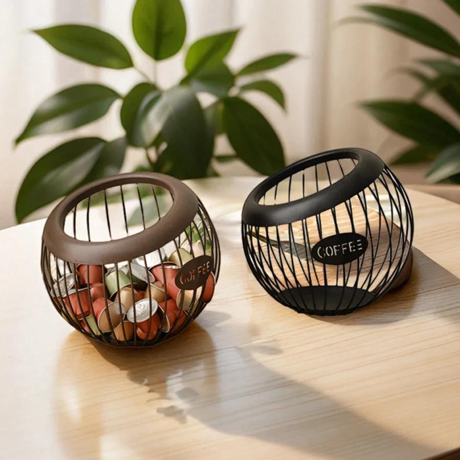 Organisateur créatif de capsules de café en fer, 1 pièce, support de stockage de collations aux frui