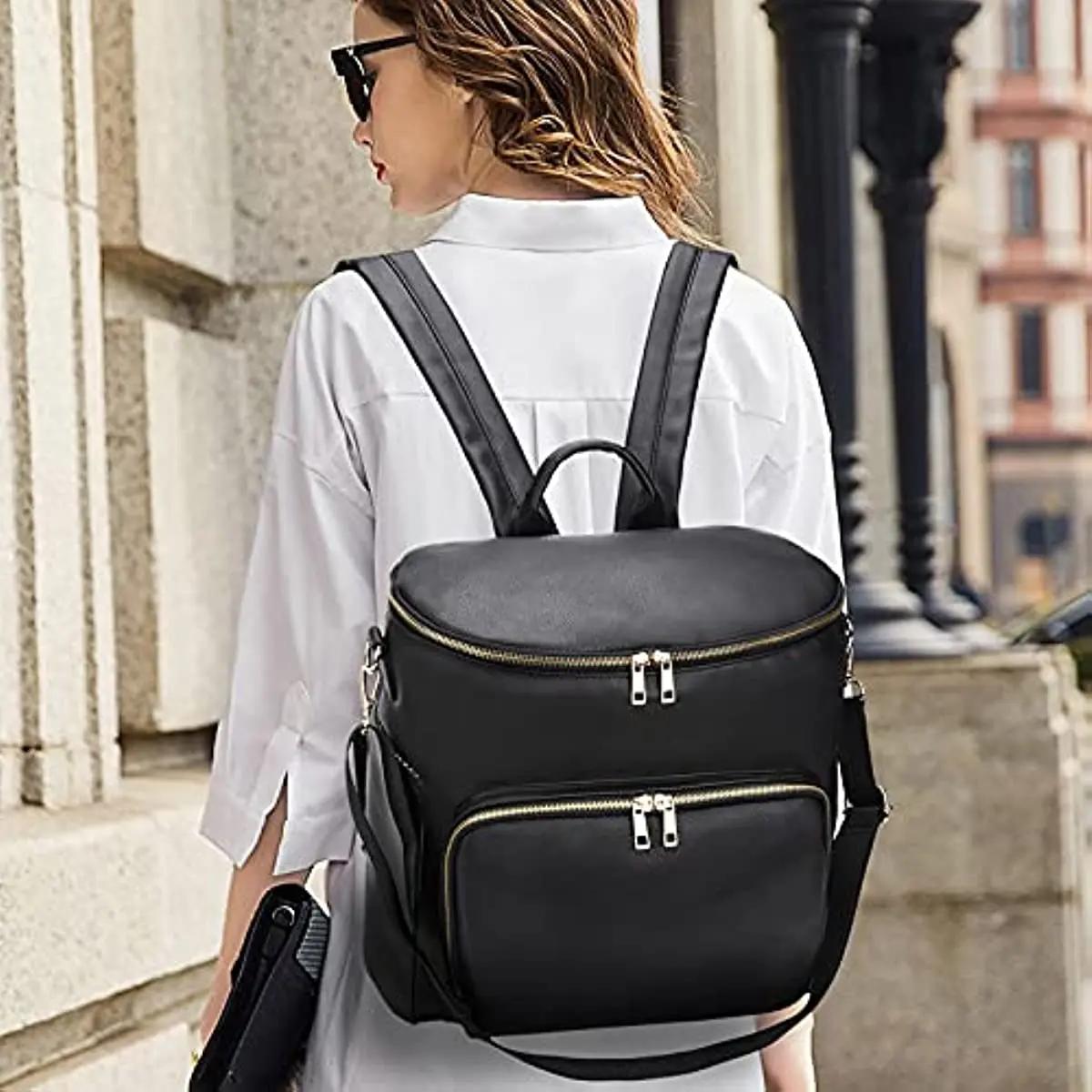 Sac à couches sac à dos sac à dos en cuir pour femmes sac à dos de voyage sac bébé grand avec sangle