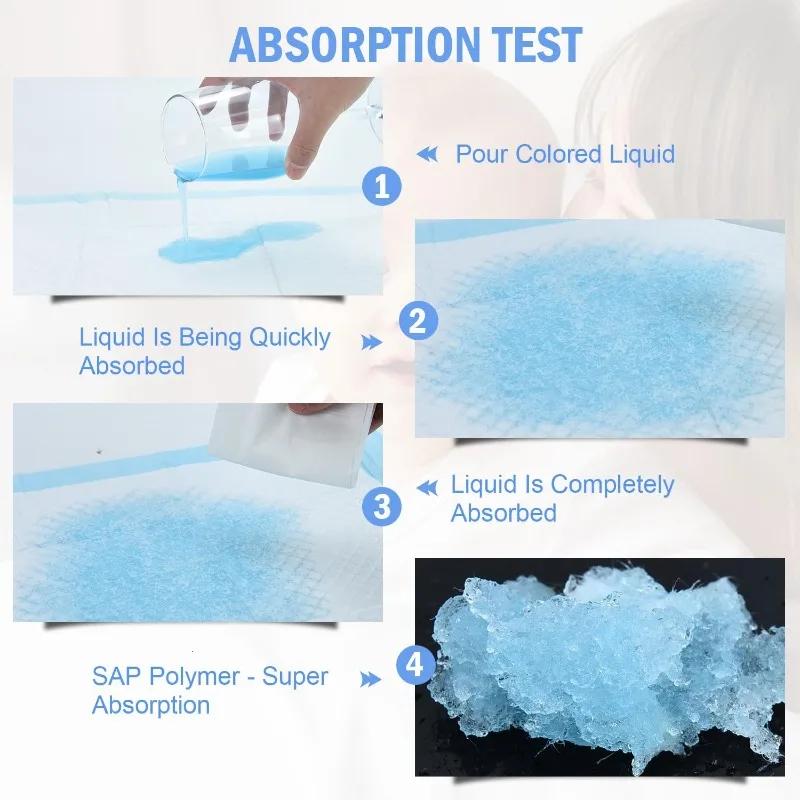 Paquet de 20/40/50/100 matelas à langer jetables pour bébé sous-vêtements imperméables et respirants