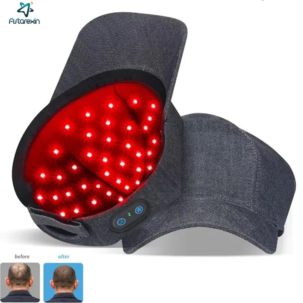 Bonnet de croissance des cheveux à lumière rouge LED, Anti-perte de cheveux, anxiété, réduit la Migr