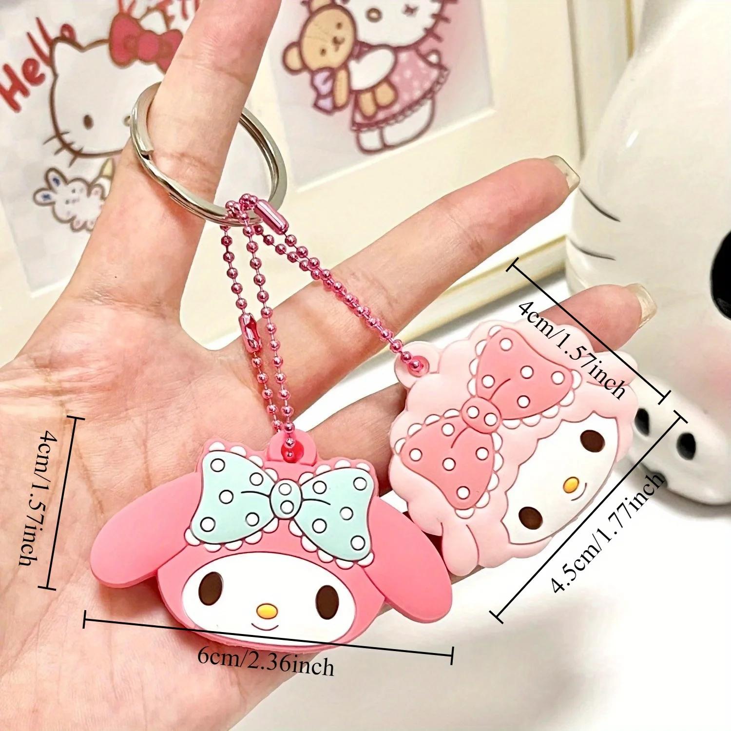 Kawaii Sanrio Hello Kitty Silicone clé Anti-poussière housse de protection dessin animé ma mélodie P