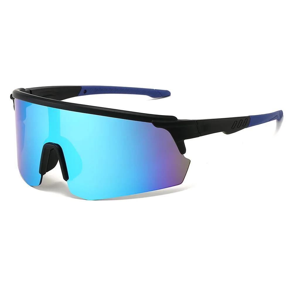 Lunettes de soleil de sport surdimensionnées pour hommes, lunettes de cyclisme, miroir, pour l'extér