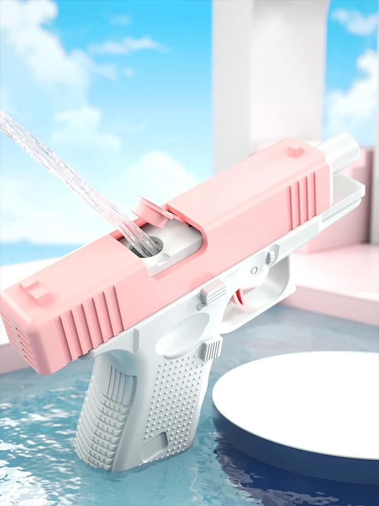 Pistolet à eau automatique à haute pression pour enfant, jouet à jet d'eau, énergie de charge