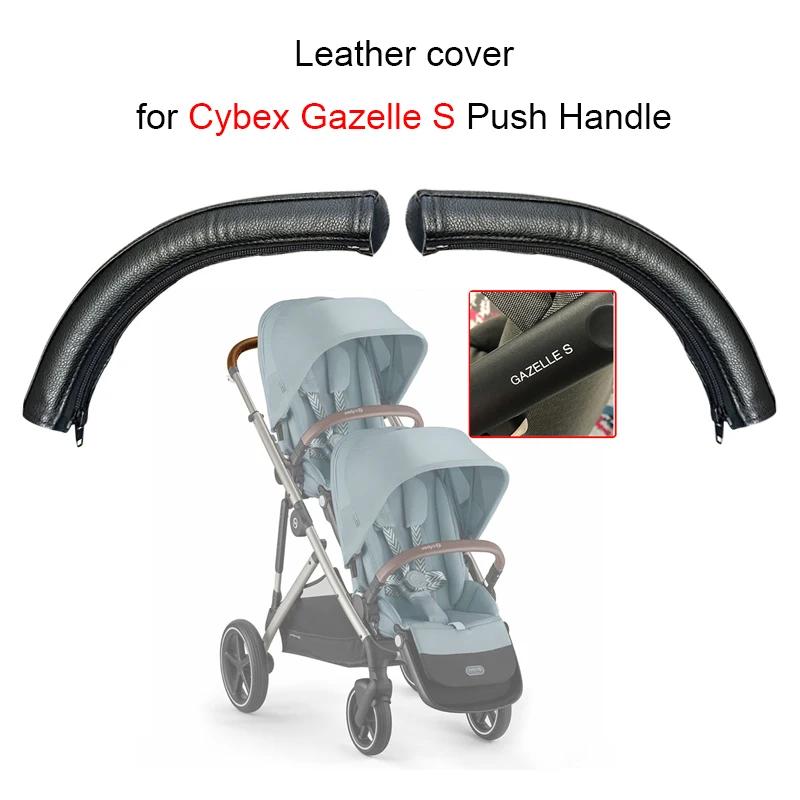 Housse en cuir PU pour Cybex Gazelle S, poignée de poussette, barre de poussée, main courante pour m