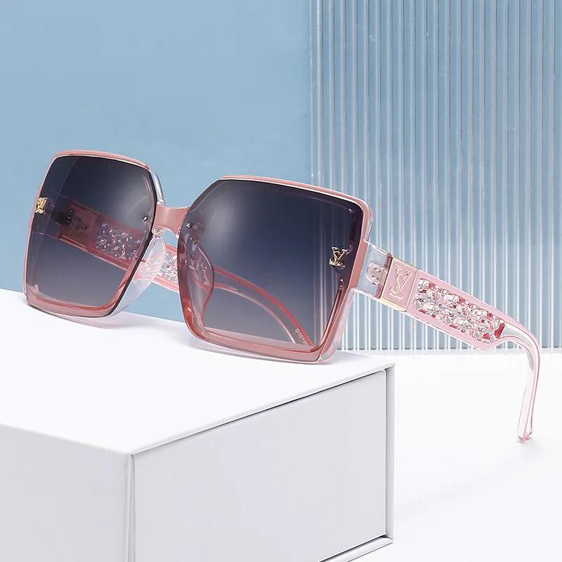 Nouvelles Lunettes de Soleil Glamour 2026 pour Femmes et Hommes – Design Oversize Tendance, Verres C