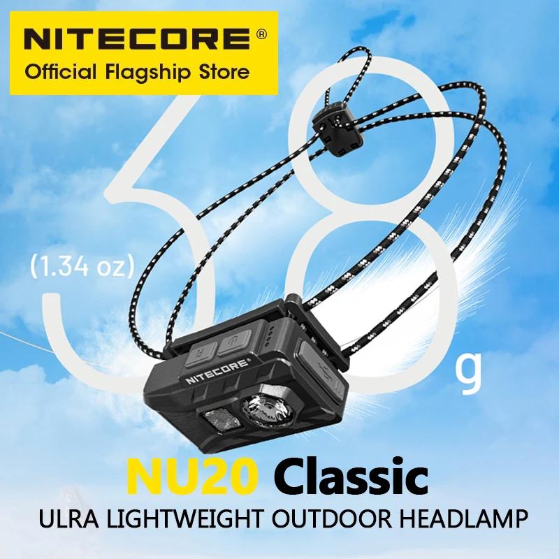 NITECORE NU20 lampe frontale Rechargeable USB-C classique 38 g phare Ultra léger pour sac à dos Camp
