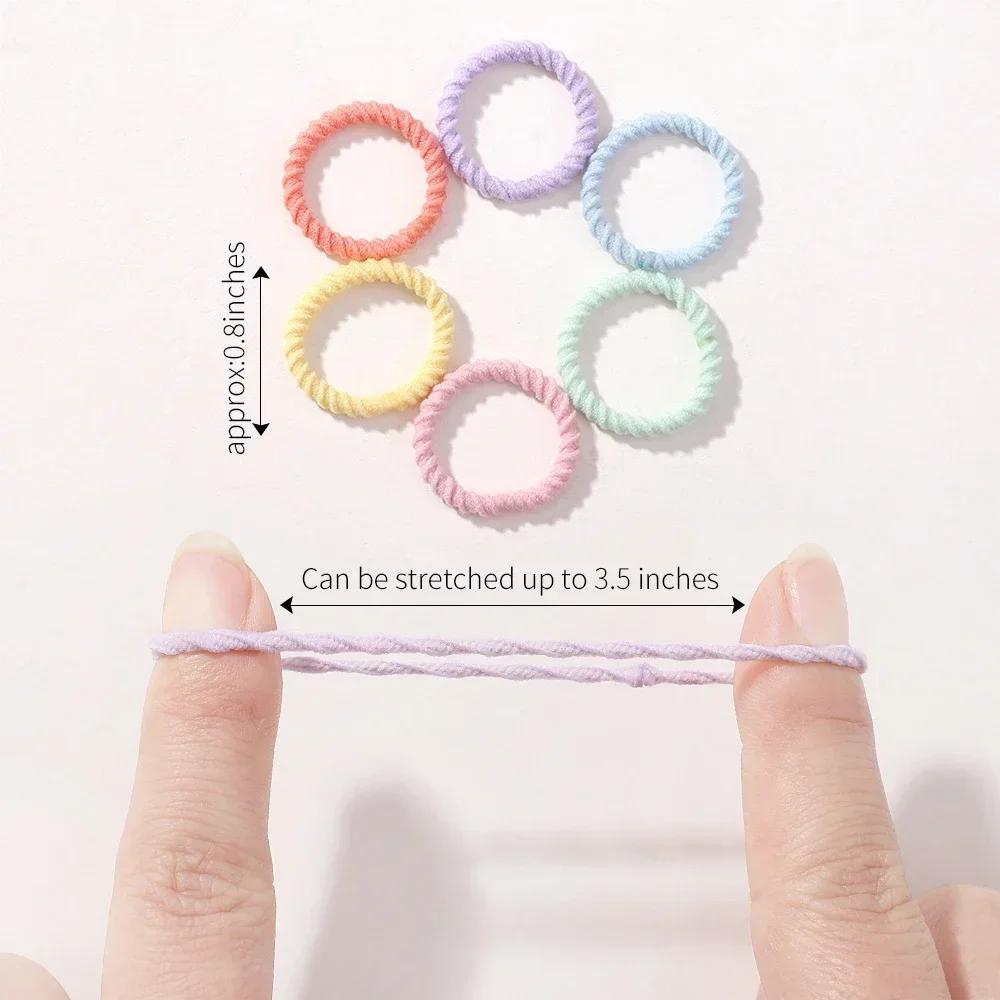 100 pièces/sac bandes de cheveux élastiques filles bébé accessoires de cheveux durables enfant annea