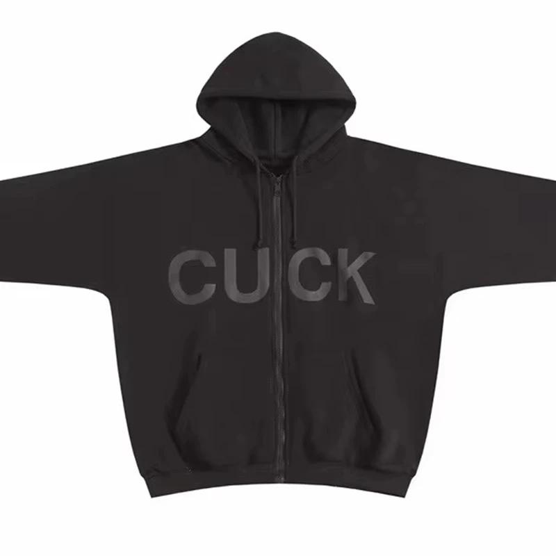 CUCK YZY Kanye nouvel Album préchauffant sweat à capuche avec fermeture éclair hommes femmes meilleu
