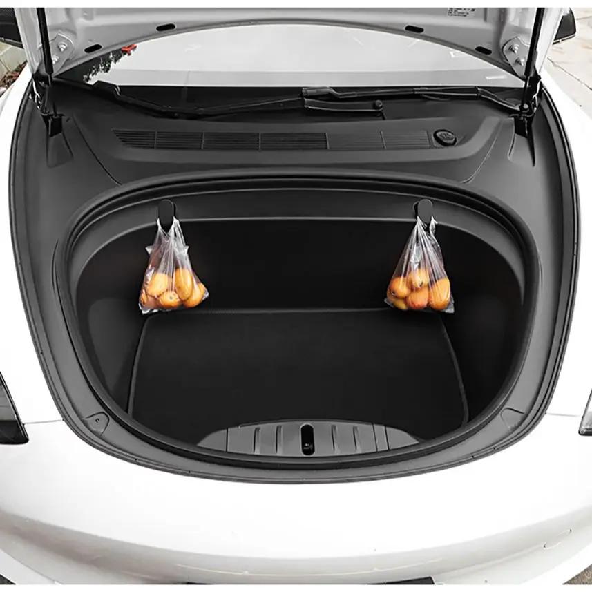 Crochet de coffre avant de voiture, 2 pièces, pour Tesla modèle 3 2017 – 2020, Installation de Clip 