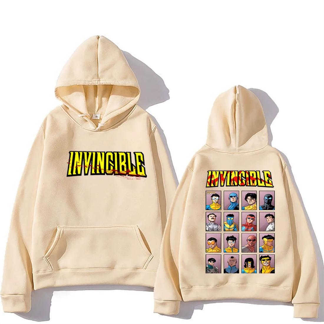 Invincible Mark super-héros Double face sweat à capuche imprimé hommes femmes harajuku vêtements pol