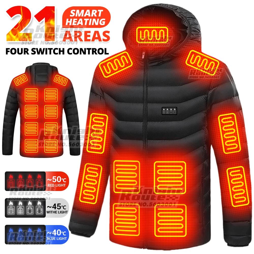 21 zones veste chauffante hiver hommes femmes veste de moto USB veste chauffante électrique gilet ch