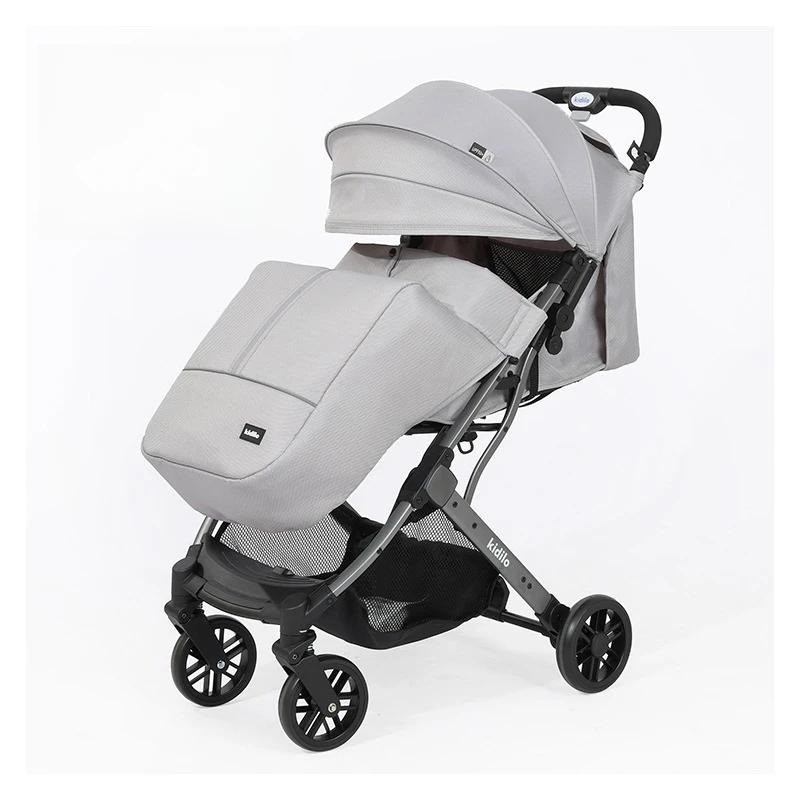 Poussette pour bébé à Absorption des chocs, paysage élevé, portable, pliable, de voyage, assise et a