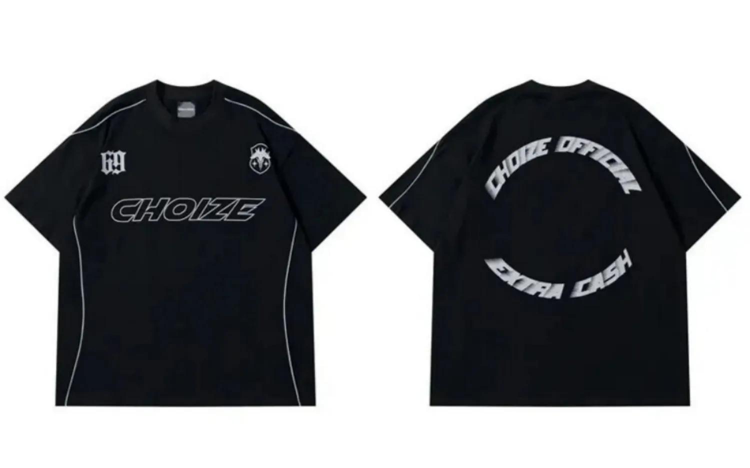 T-shirt col rond pour hommes, respirant et confortable, avec lettres imprimées, haut de photographie